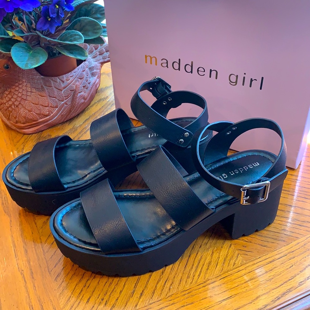 Madden Girl Lug Sole Platform Sandals